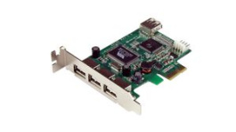 PEXUSB4DP, PCI Express USB-A Card with SP4 Power, 4x USB 2.0, PCI-E x1, StarTech.com