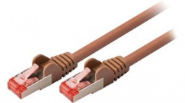 CCGP85221BN05, Network Cable CAT6 S/FTP 500mm Brown, Nedis (HQ)