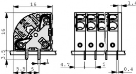 PTDA 2,5/ 10-5,0, PCB Terminal Block 10P5 mm, Phoenix Contact