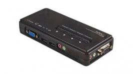 SV411KUSB, 4-Port USB KVM Switch Kit with Cables and Audio, StarTech.com