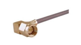 16 SMA-50-3-106/111 NH, RF Connector, SMA, Brass, Plug, Right Angle, 50Ohm, Solder Terminal, Crimp Terminal, Huber+Suhner