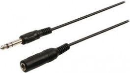 CAGP23050BK50, Stereo Audio Cable 6.35 mm Jack Plug - 6.35 mm Jack Socket 5m, Nedis (HQ)