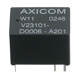 3-1393779-8, V23101-D107-B201 Signal Relay 24 VDC 2800 Ohm 206 mW THD, Axicom / TE