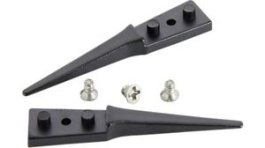 A242SV, Kit of 2 PVDF Tips and 3 Screws ESD Straight/Narrow/Flat 40mm, Ideal-Tek