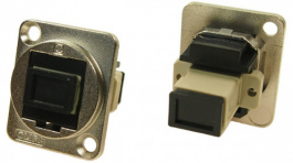 CP30216M, Fiber Optic Connector in XLR Housing 2 x SC Simplex MM FT nickel-plated, Cliff
