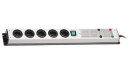 MULTIPLE SOCKET 5XT13,W FILTER, Multiple socket outlet, 5xJ (T13), 1.5 m, Steffen