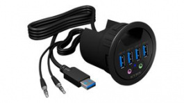 IB-HUB1403A, In-Desk USB Hub 4x USB 3.0, ICY BOX