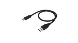 USB31AC50CM, Charging Cable USB-A Plug - USB-C Plug 500mm USB 3.1 Black, StarTech.com