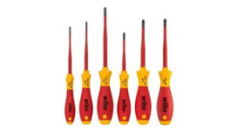 38362, SoftFinish Electric SlimFix Screwdriver Set Phillips/PlusMinus/Slotted 6pcs., Wiha