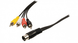 VLAP20400B10, DIN Audio Cable 1 m, Valueline
