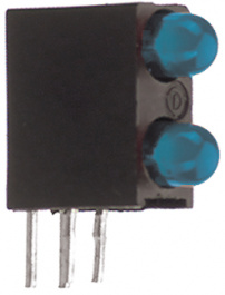 553-0188-200F, PCB LED 3 mm round blue/blue, Dialight