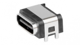 217176-0001, USB Connector, USB-C 2.0 Receptacle, Right Angle, 6 Poles, Molex