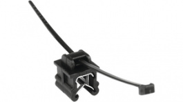 T50ROSEC19 PA66HS/PA66HIRHS BK 500, Cable Tie with Edge Clip Top - Parallel / Edge 3-6mm 200 mm, HellermannTyton