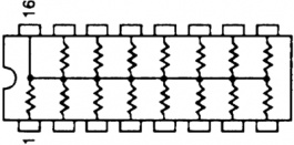 628B 681 TB, Resistor network SMD 680 Ohm +- 2 %, BI Technologies