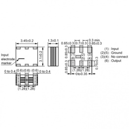 SFECF10M7HA00-R0, Resonator 2 contacts 10.7 MHz, Murata