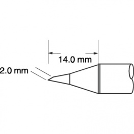 SFV-DRH20, Soldering tip Conical, bevelled, Metcal