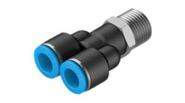 QSY-1/2-12, Push-In Y-Fitting, 64.7mm, Compressed Air, QS, Festo