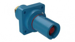 SPPC-PWL-PD-N-BU-M12-T4, Blue Panel Drain Connector, 400A, Radiall
