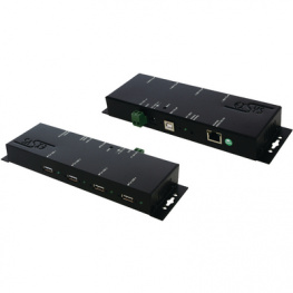EX-6002POE, Network -USB-Server (PoE) 4x USB 2.0, Exsys