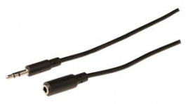 CAGB22050BK10, Stereo Audio Cable 3.5 mm Jack Plug - 3.5 mm Jack Socket 1m, Nedis (HQ)