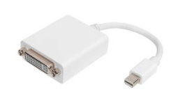 AK-340406-001-W, Adapter, Mini DisplayPort Plug - DVI-I 24+5-Pin Socket, DIGITUS