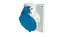 1637, CEE Socket 4P 4mm² 16A IP44 230V Blue, Mennekes