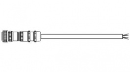 PCS100N05.0-0C3, Power Cable,5 m,IP 67, Mitsubishi