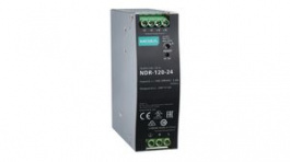 NDR-120-24, DIN Rail Power Supply, 24V, 120W, Moxa