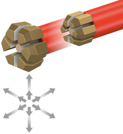 VARIOGRIP-6 BLACK, Plug Adapter 6 mm / Grabber Black, Staubli (former Multi-Contact )