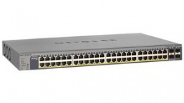 GS752TP-200EUS, Gigabit Smart Switch with Remote / Cloud Management, Managed, 48x PoE, 4x SFP, NETGEAR