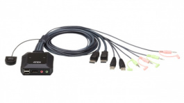 CS22DP-AT, USB DisplayPort Cable KVM Switch, Aten