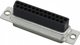 RND 205-00743, D-Sub Crimp Connector, Poles 25, Straight/Crimp, RND Connect