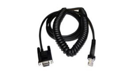 CAB-512, RS232 Cable, Coiled, 3.6m, Suitable for PBT9500/PM9500/PM9501, Datalogic
