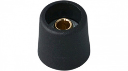A3116049, Control knob without recess black 16 mm, OKW