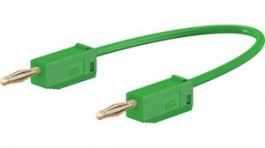 28.0039-04525, Test Lead 450mm Green 30V Gold-Plated, Staubli (former Multi-Contact )