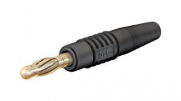 64.1020-21, In-Line Test Plug \x1a4mm Black 32A 30V Gold-Plated, Staubli (former Multi-Contact )