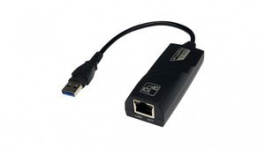 EX-1320, USB 3.0 to Gigabit Ethernet LAN Adapter RJ45 Socket/USB A Plug, Exsys