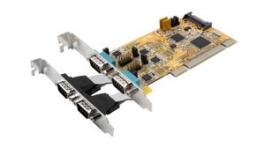 EX-42034, 4S Serial RS-232/422/485 PCI Card POS Configurable, 4x DB9, PCI-X, Exsys