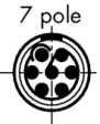 PHG.1B.307.CLLDS2Z Cable socket, B-series 7-pin Poles 7 6 A 315 VAC/VDC