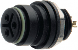 99 9136 50 12, Panel-mount socket, 12-pole red Poles 12 2 A 60 VAC/VDC, Binder