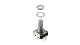 PEC11R-4015F-N0024, Bourns 24 Pulse Incremental Mechanical Rotary Encoder with a 6 mm Flat Shaft, Through Hole, Bourns