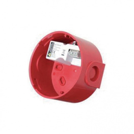 MAINS BASE RED, Socket with converter, red, Fulleon-Syncrobell