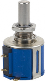 3541H-1-502L, Потенциометр: осевой; многооборотный; 5кОм; 2Вт; ±10%; 6,35мм; IP40, Bourns