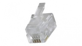 90075-0027, Modular Plug, 4P4C, CAT3, Cable Mount, Molex