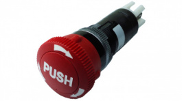 B1E04-E620R-F11, Emergency stop push-button, 1NO+1NC, IP65, DECA SWITCHLAB