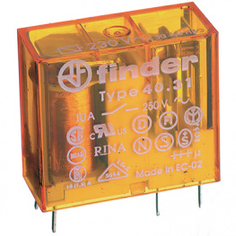 40.31.9.024.0000, PCB power relay 24 VDC 650 mW, FINDER