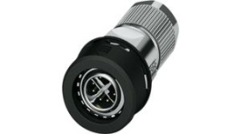 1021783, M12 PROFINET CAT6A Straight Push-Pull Cable Plug, 8 Poles, X-Coded, Crimp, Phoenix Contact