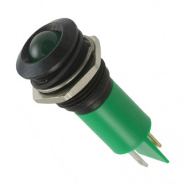 Q16P1BXXG12E, LED Indicator green 12 VDC, APEM