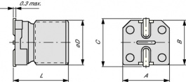 EEHZC1E331P, Aluminium Electrolytic Capacitor 330 uF 25 VDC, Panasonic