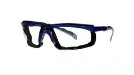 S2001SGAF-BGR-F, Solus Safety Glasses Anti-Fog/Anti-Scratch Clear, 3M